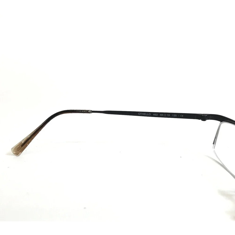 Lafont Issy & La Eyeglasses Frames OTHELLO 463 Black Brown Half Rim 49-19-135